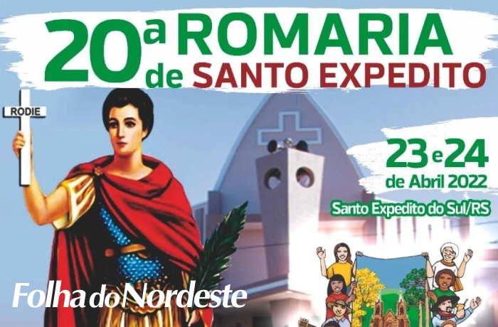 Romaria de Santo Expedito vai acontecer dias 23 e 24 de abril