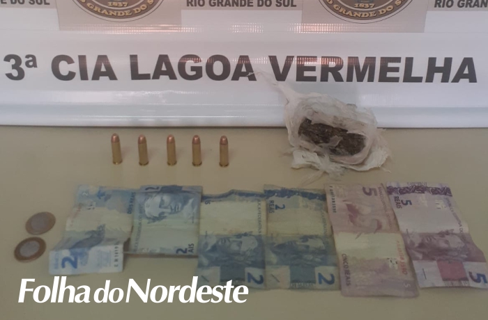 Foragido é preso em Lagoa Vermelha com drogas e munições