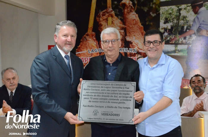 75 anos da Tua Rádio Cacique são homenageados pela Câmara de Vereadores