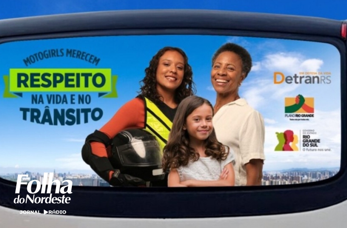 DetranRS lança campanha "Motoboys e motogirls merecem respeito na vida e no trânsito"
