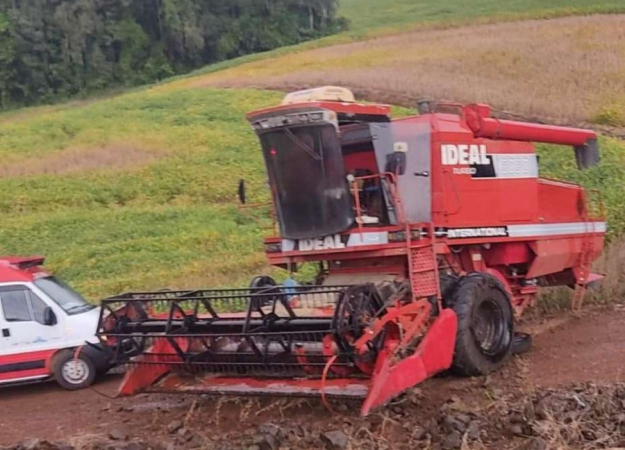 Trabalhador morre em acidente com colheitadeira em Sananduva