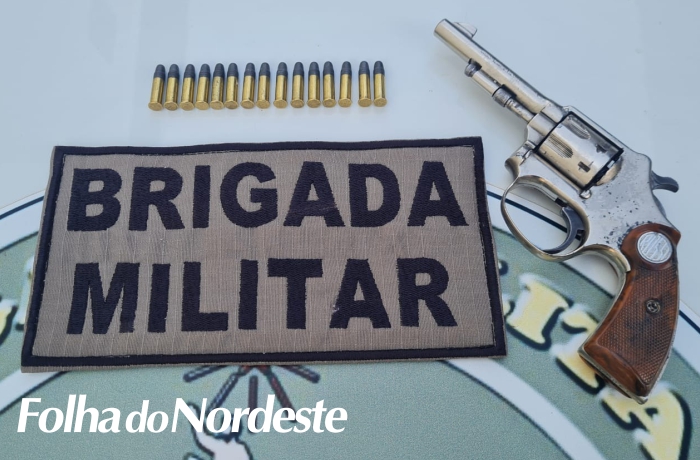 Brigada Militar de Machadinho prende homem por porte ilegal de arma de fogo
