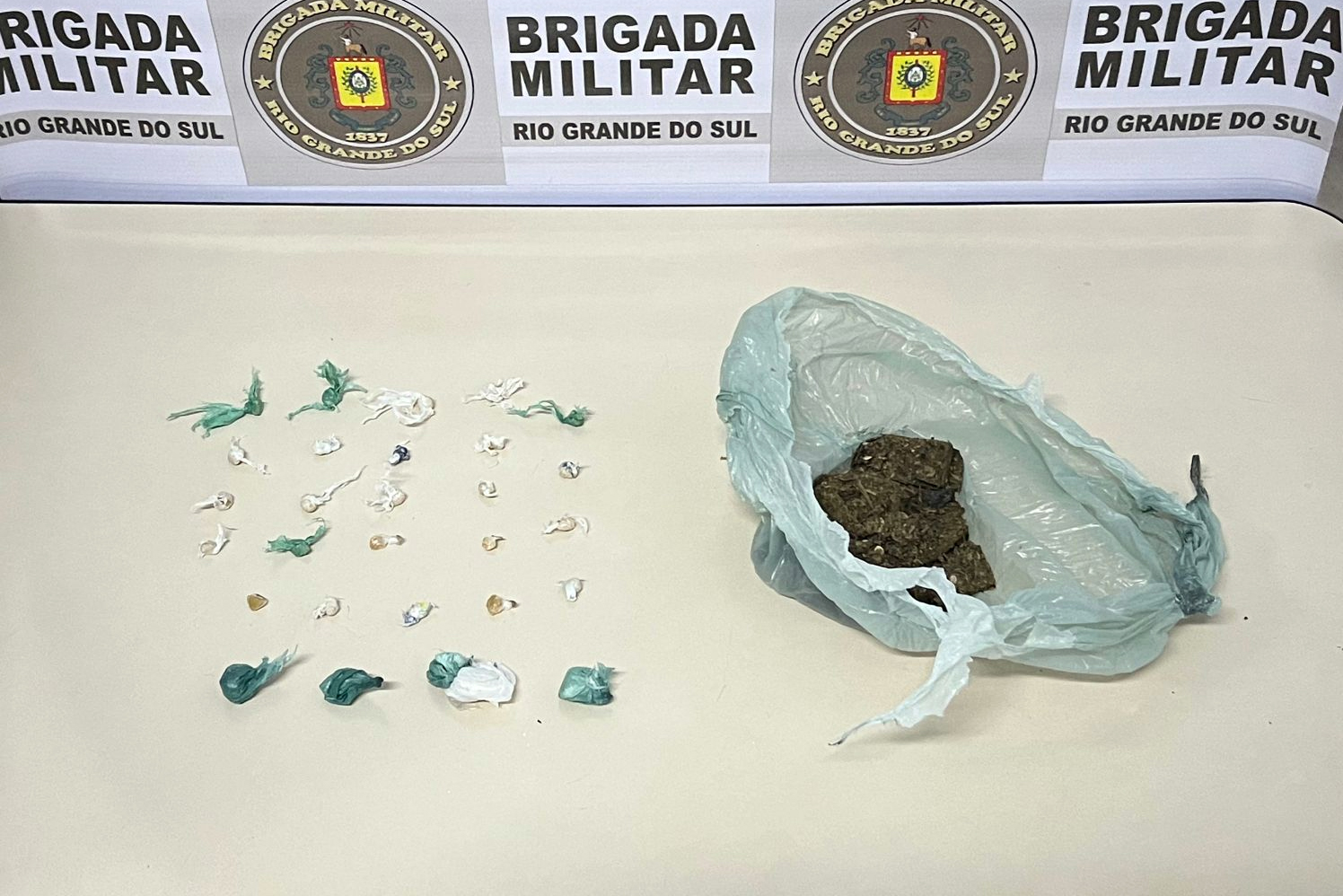 Menor é preso em Lagoa Vermelha com crack, cocaína e maconha